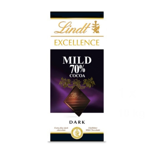 Picture of LINDT EXCELLENCE 70% MILD COCOA DARK CHOCOLATE SLAB 100G 