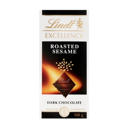 Picture of LINDT EXCELLENCE ROAST SESAME DARK CHOCOLATE SLAB 100G