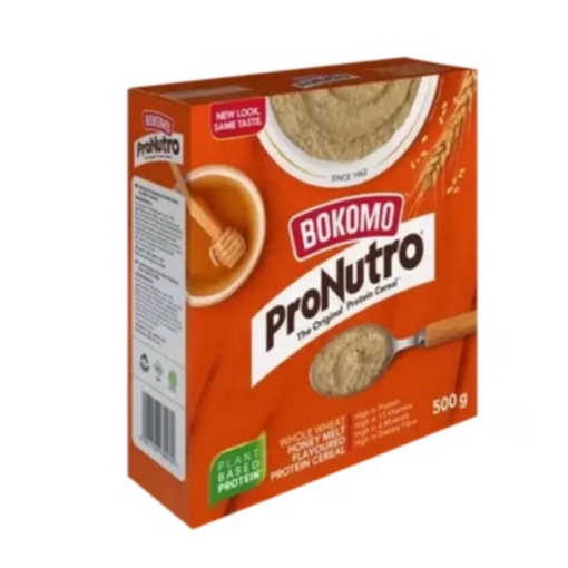 Picture of BOKOMO PRONUTRO WHOLEWHEAT HONEY MELT FLAVOURED PROTEIN CEREAL 500g
