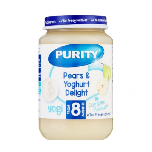 Picture of PURITY THIRD FOODS PEARS & YOGHURT MEDLEY JAR 200ml 