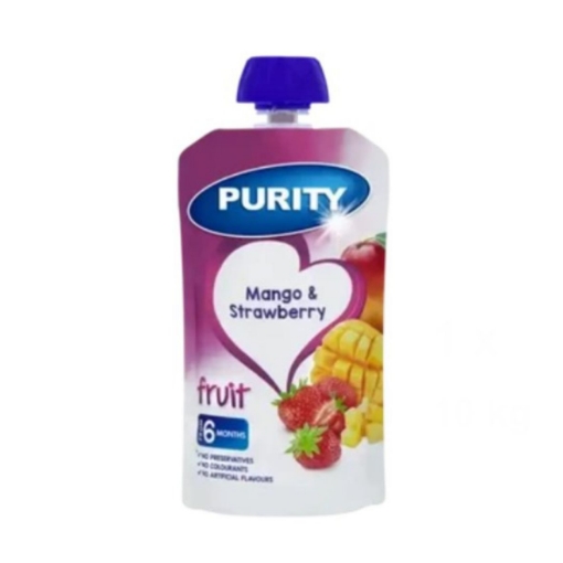 Picture of PURITY BABY FOOD MANGO & STRAWBERRY POUCH 110ml 