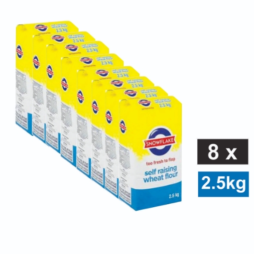 Picture of SNOWFLAKE SELF-RAISING WHEAT FLOUR 8X2.5KG