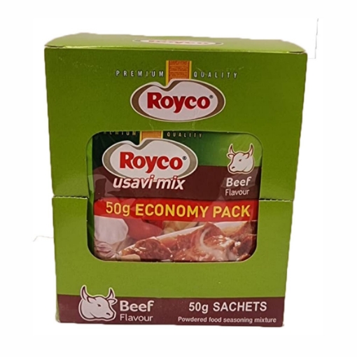 Picture of ROYCO USAVI MIX BEEF FLAVOUR ECONOMY PACK 12x50G 