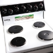 Picture of SUPERIOR PRINCESS 4 PLATE STANDARD WHITE ELECTRIC STOVE